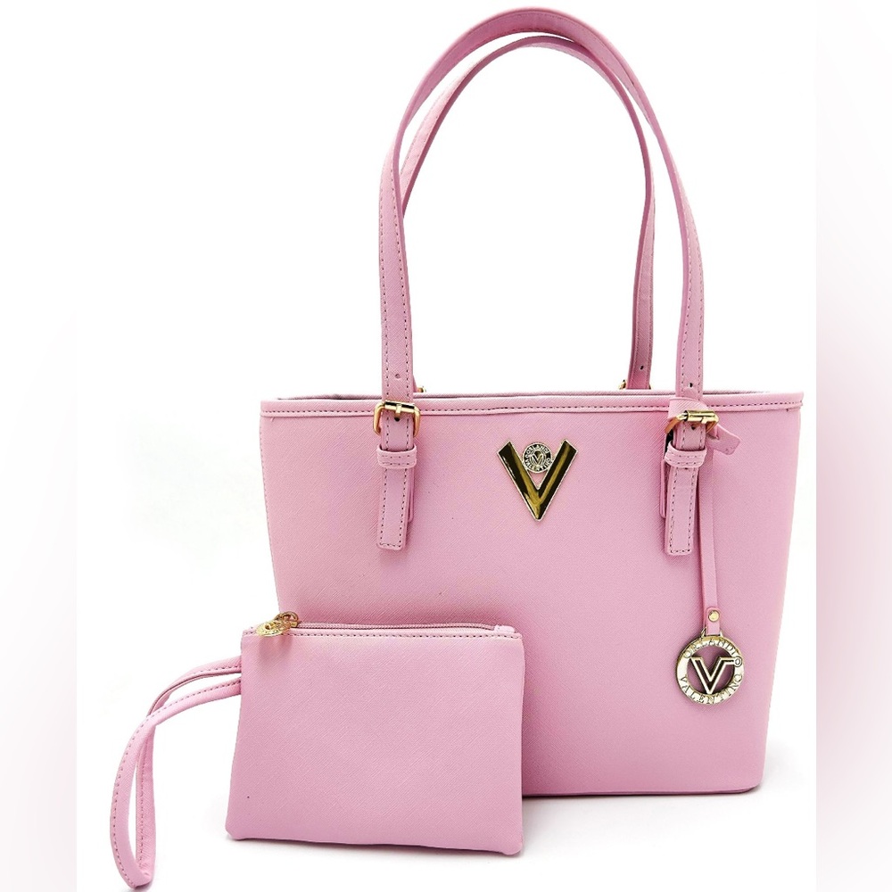 NWT VALENTINO ORLANDI PINK TOTE BAG W/ WALLET